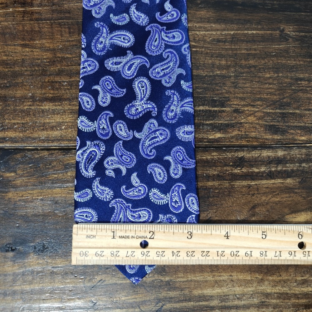 Brooks Brothers 346 Men's Silk Neck Tie Purple Paisley / 58" - Picture 2 of 6